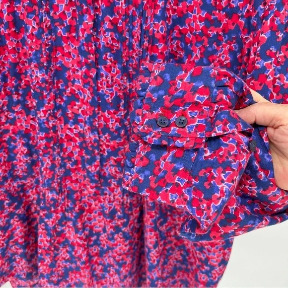 Talbots Womens Floral Cotton Pintuck Blouse Size 3X - Picture 6 of 11